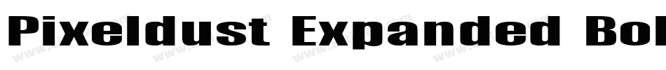 Pixeldust Expanded Bold字体转换